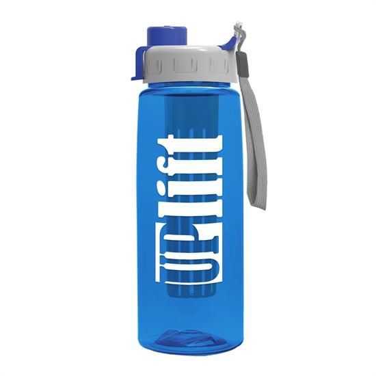 TXB63QI - The Flair - 26 oz. Transparent Tritan™ Bottle with Quick Snap lid and Large Infuser